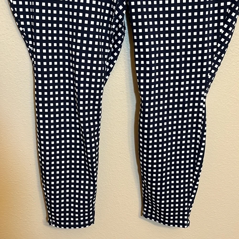 Legacy Navy Checkered Plus Size Pants